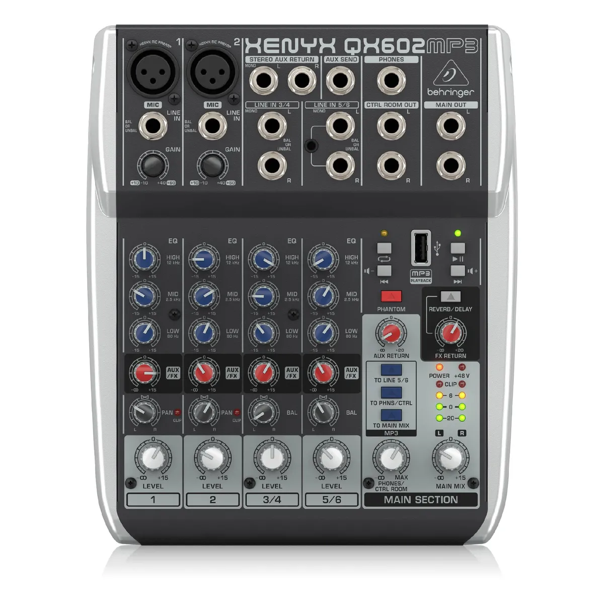 BEHRINGER - Mixer BEHRINGER XENYX QX602MP3