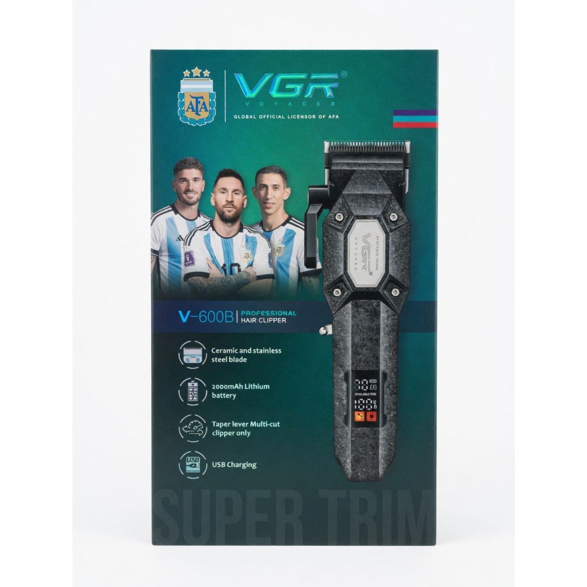 VGR - Combo VGR clipper V-600B, trimmer V-900B negro