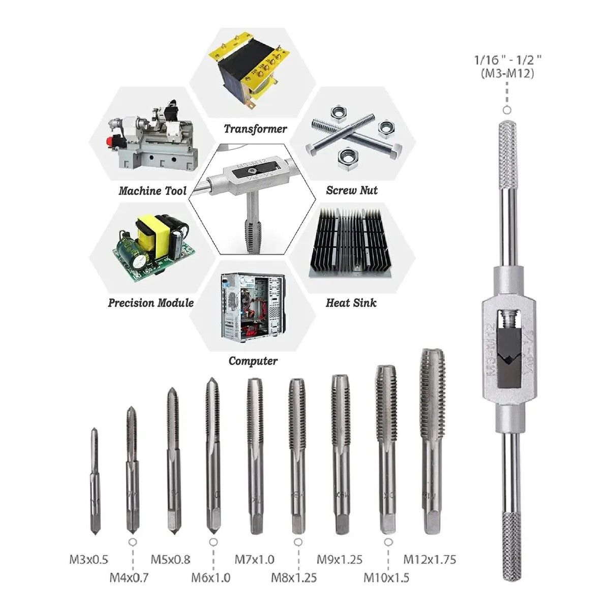 GENERICO - Set De Terrajas Herramientas Para Reparar O Hacer Hilo BELUG