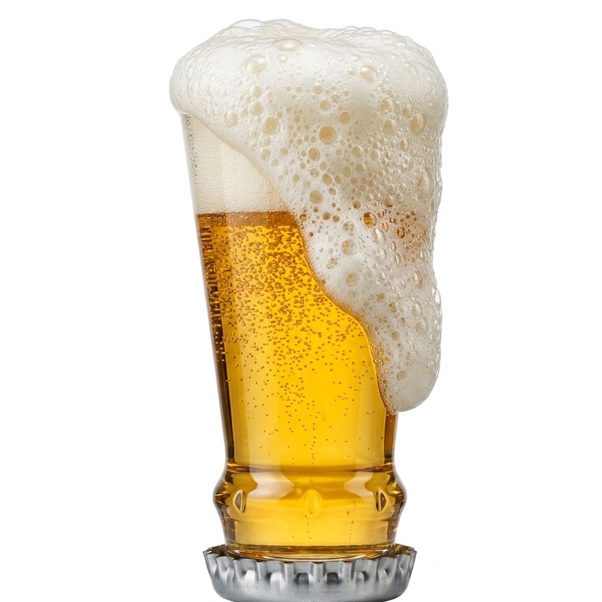 OEM - Vaso Cervecero Diseño Tapa Corona Chapa Vaso De Cerveza