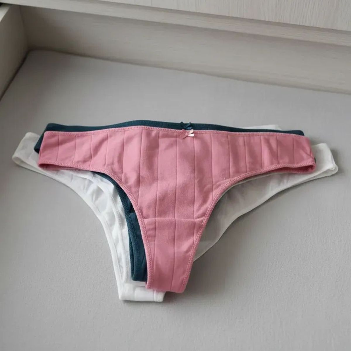 OEM - Pack 3 Tanga Colaless Mujer Algodon Comodos S/M
