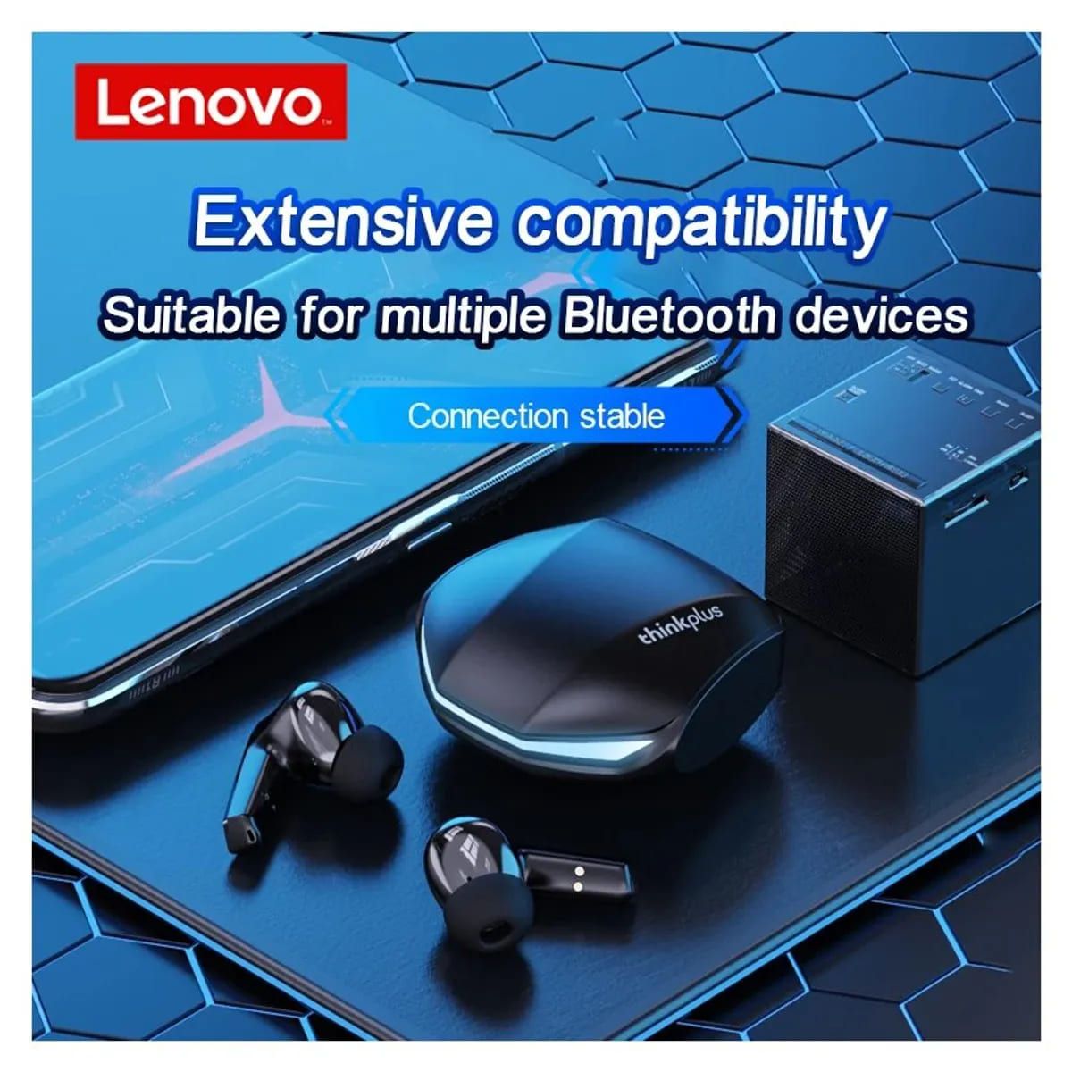 LENOVO - Audífonos Lenovo GM2 Pro Bluetooth 5.3 Gamer In-Ear Negro con Micrófono