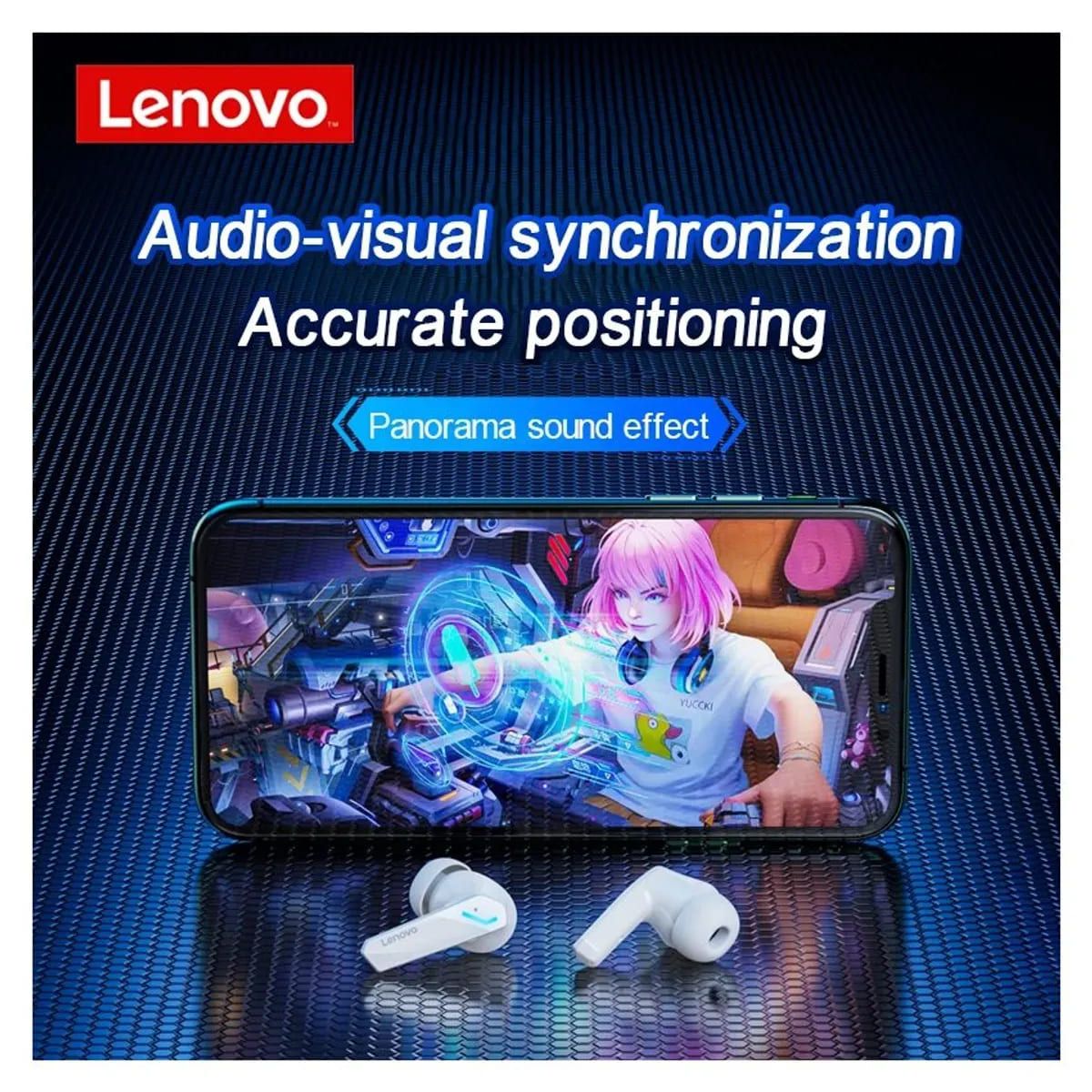 LENOVO - Audífonos Lenovo GM2 Pro Bluetooth 5.3 Gamer In-Ear Negro con Micrófono