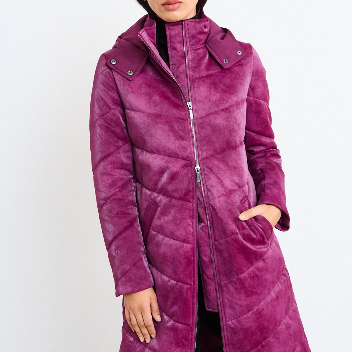 IO - Parka Lisa Mujer Morado Io