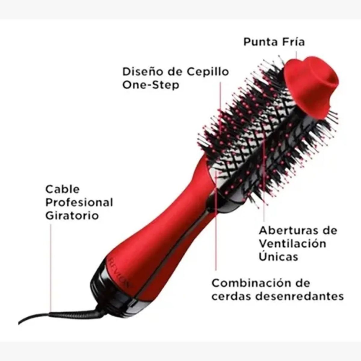 REVLON - Cepillo Secador Alisador One Step Revlon - Edición Especial Salon Secador Y Voluminizador