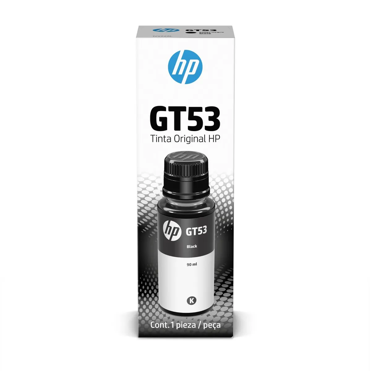 Botella de tinta HP GT53 negro, marca HP - Foto Principal