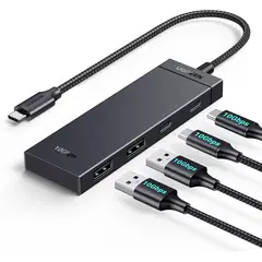 UGREEN - Hub USB-C Multipuerto 4 puertos (2x USB-C + 2xUSB-A)