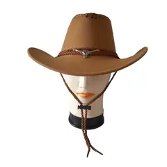 GENERICO - Sombrero Vaquero Texano Adultos Estilo Western Unisex Marron Claro