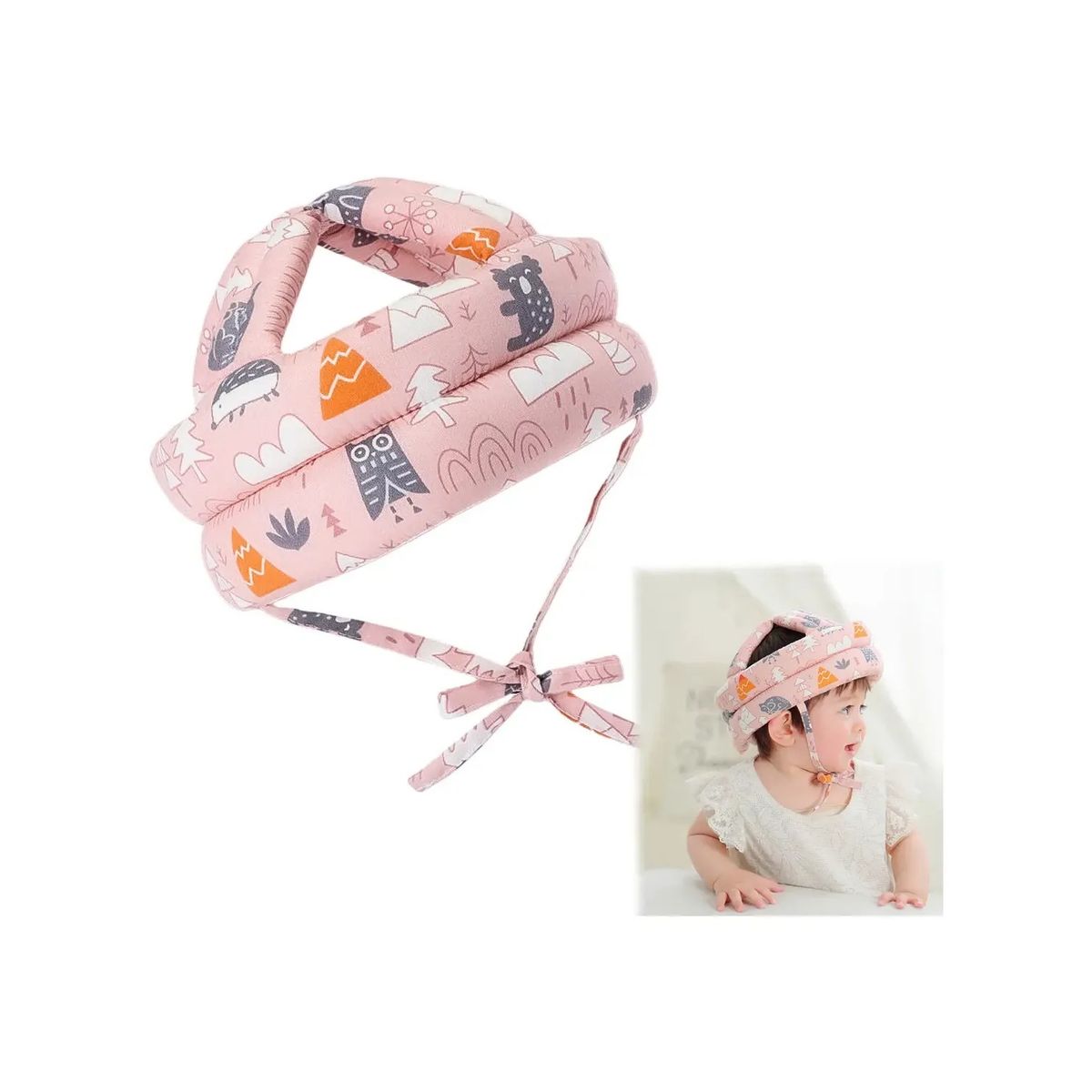 GENERICO - Casco Protector Anti Golpes Acolchado Bebes Gorro Seguridad Labg