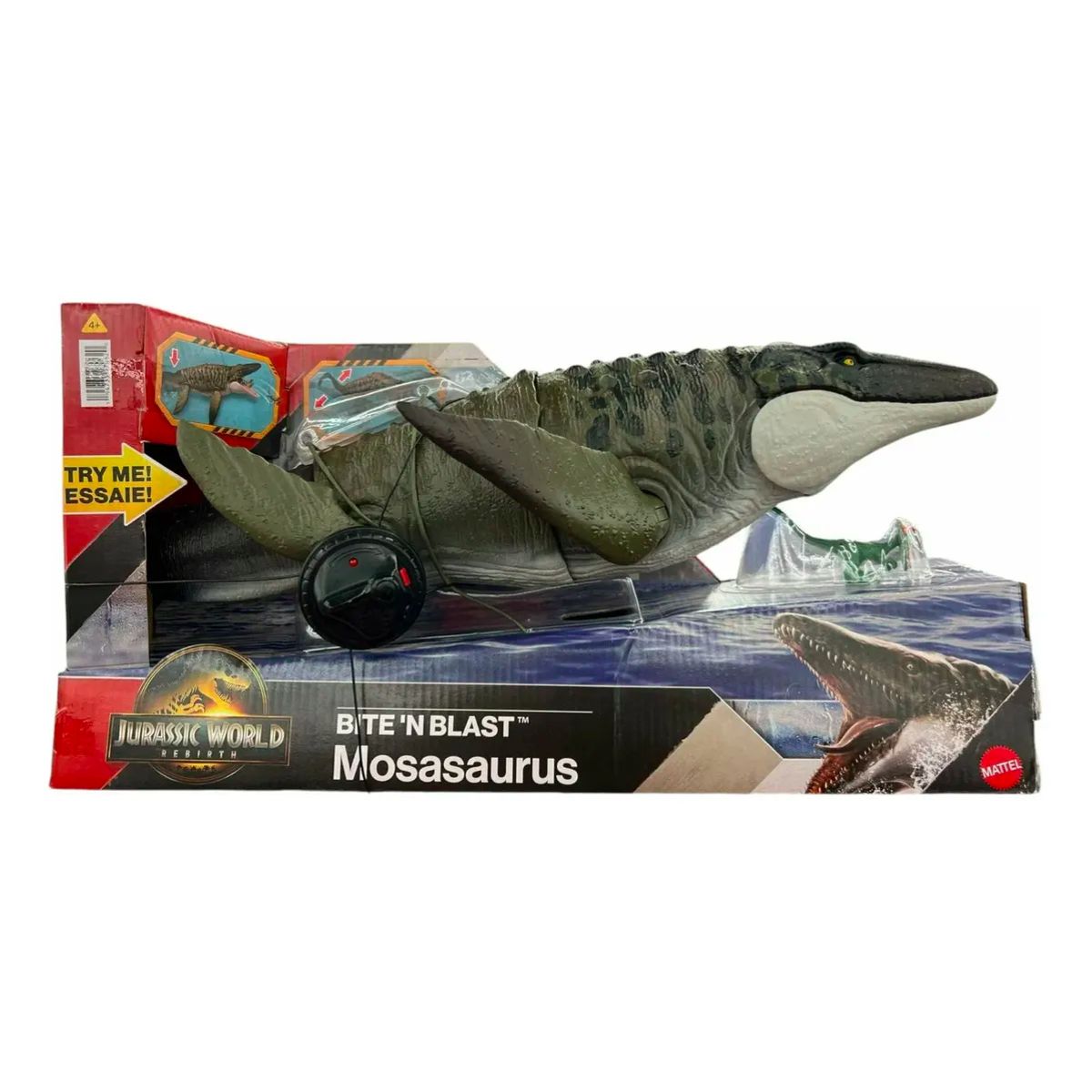 GENERICO - Jurassic World Mosasaurus Rebirth 65cm Mattel Original