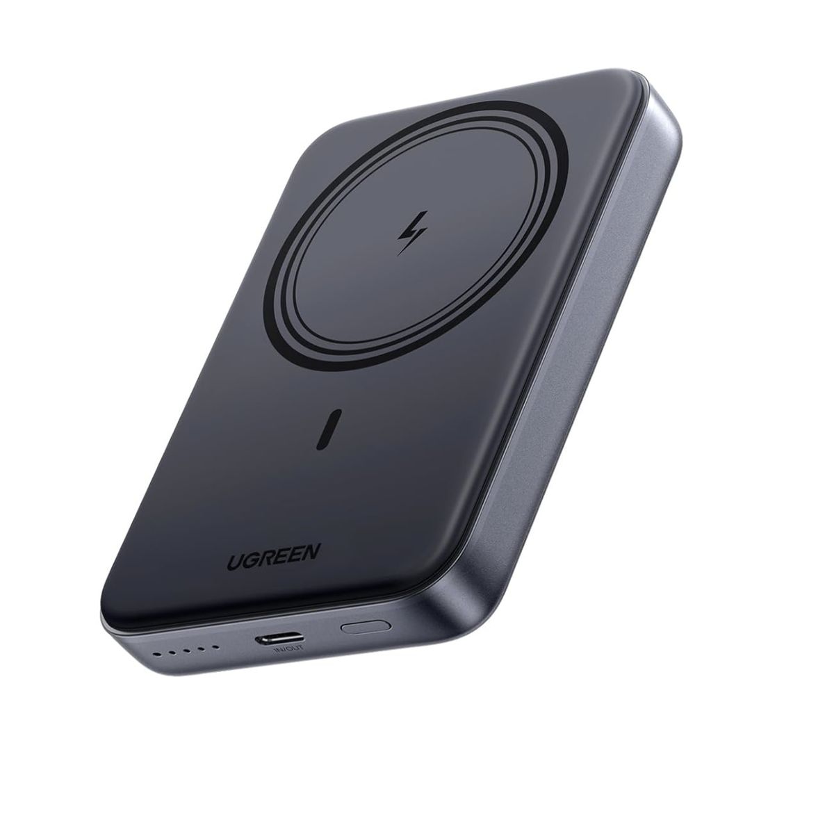 UGREEN - BATERÍA PORTÁTIL MAGNÉTICA 10.000MAH PD20W CON CARGA INALÁMBRICA QI 15W MAGSAFE GRIS