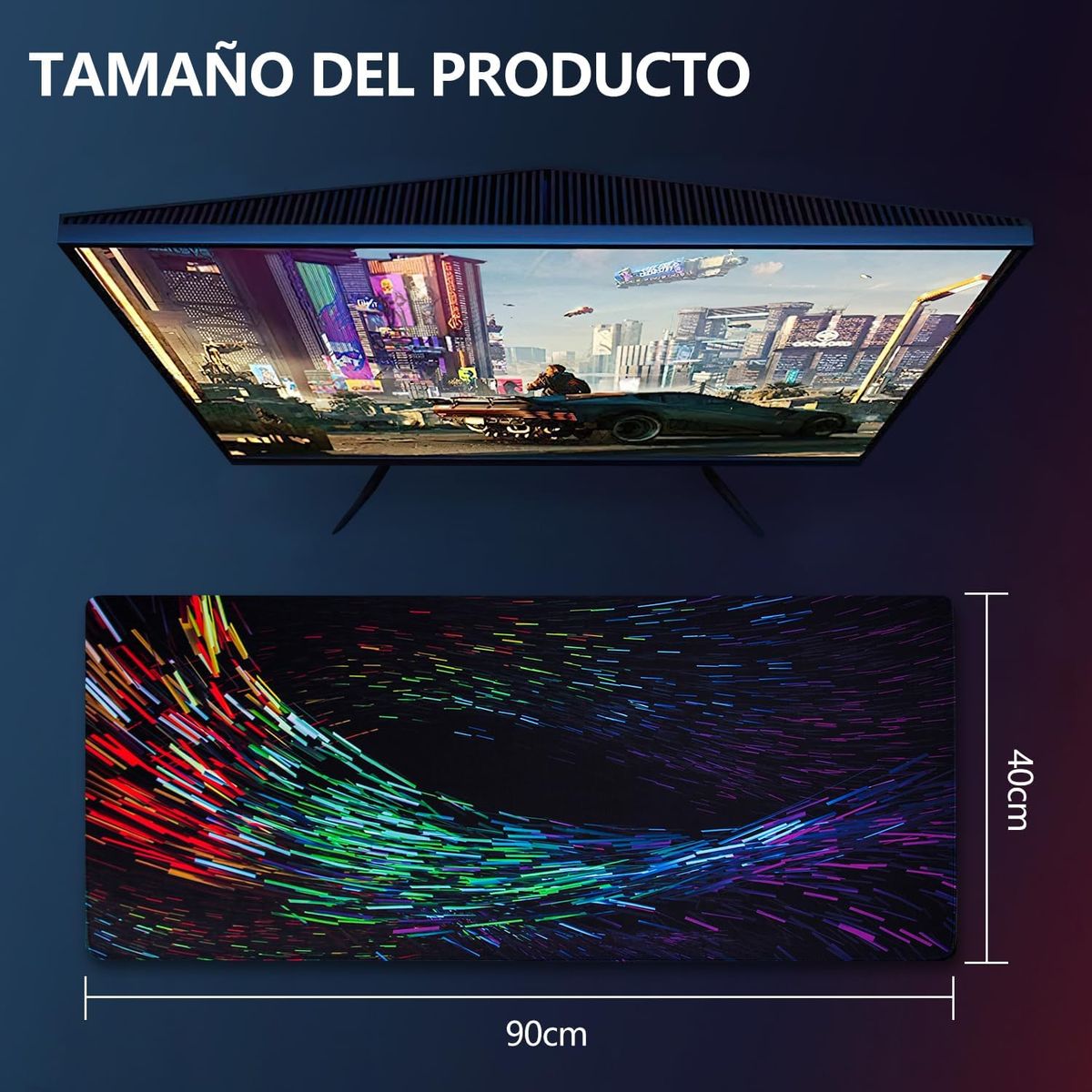 TSKY CHILE SHOPPING - Alfombrilla Raton Gaming Grandes Mouse Pad XXL 90x40cm 3mm Mouse Pad Gamer