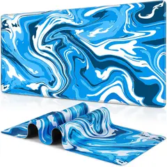 TSKY CHILE SHOPPING - Alfombrilla Raton Gaming Grandes Mouse Pad XXL 90x40cm 2mm Mouse Pad Gamer, azul