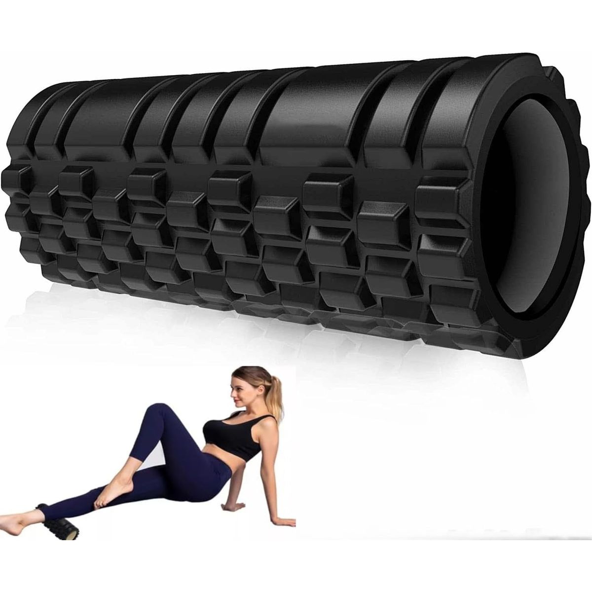 KUANGYE - Foam Roller de Alta Densidad para Masajeador Muscular,Terapia Física Relajación Profunda