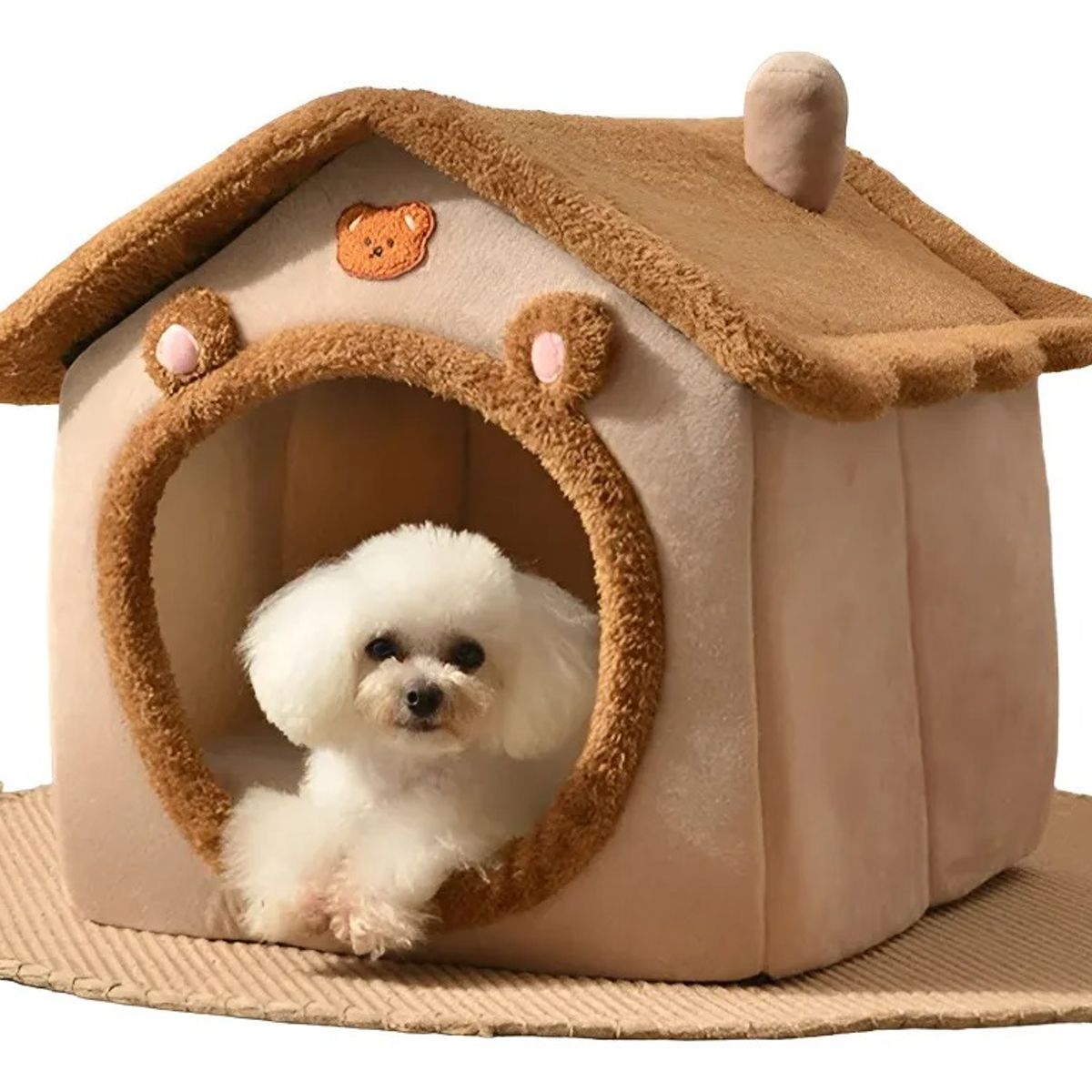 GENERICO - Casita Cama Iglú Para Mascotas Perros Gatos Pequeños M