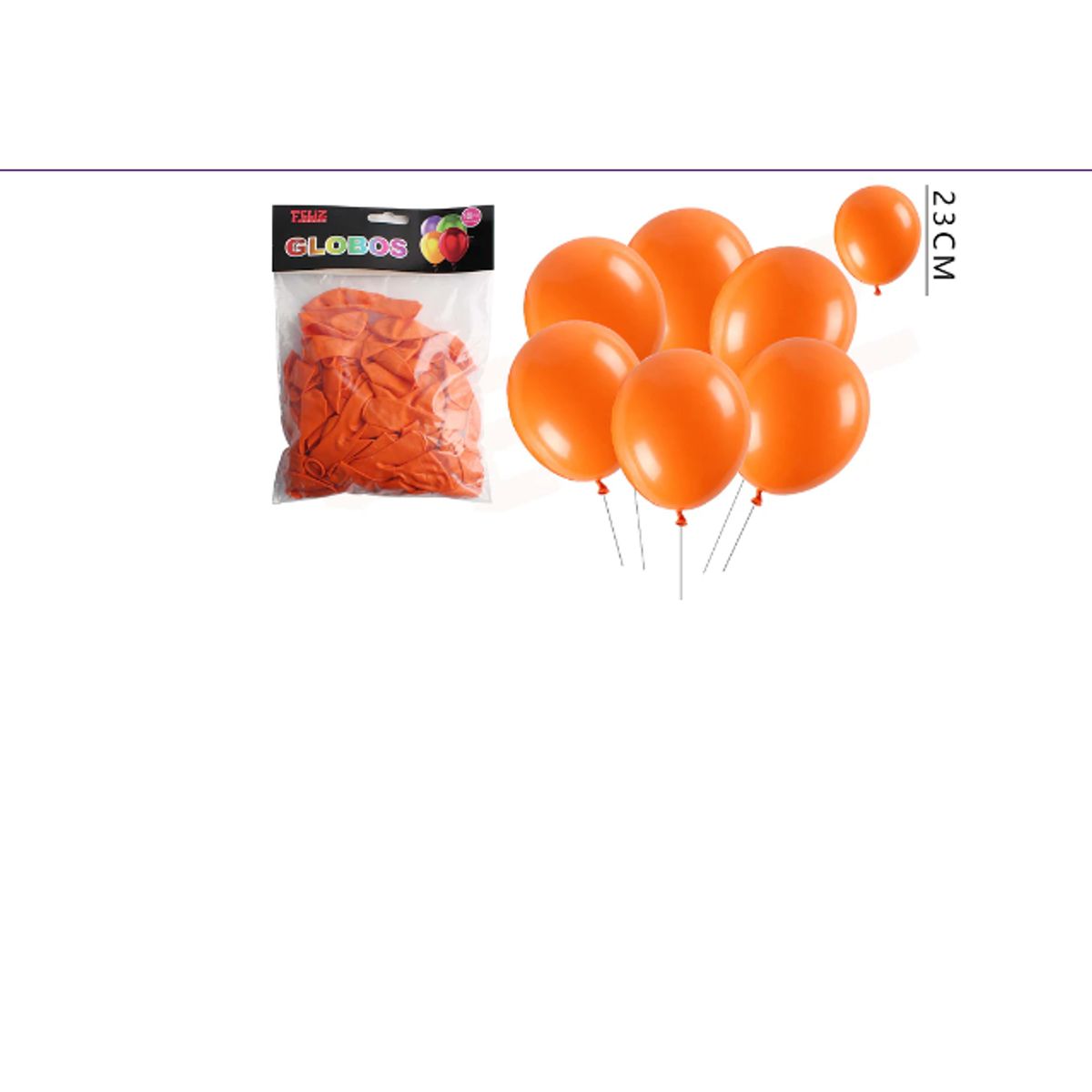 GENERICO - Globos Naranjo 100 Unidades