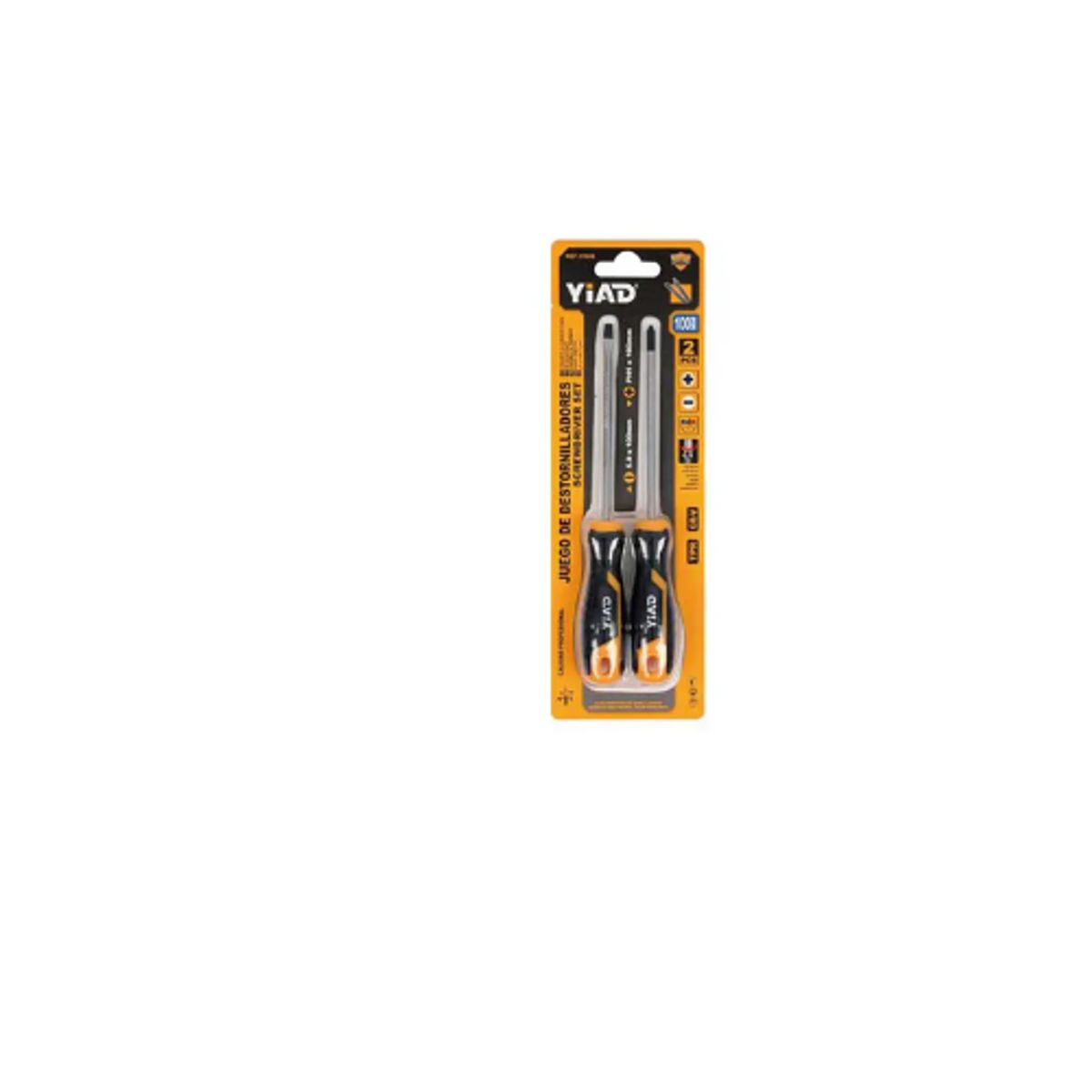 GENERICO - Juego De Destornilladores 2pcs Punta Estrella Y Paleta Magnetica 125mm