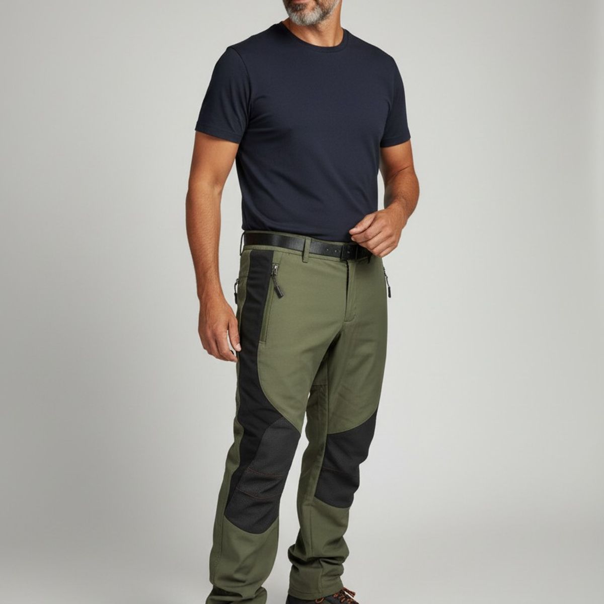 BLUE MOUNTAIN - Pantalón Softshell Hombre Impermeable Para Nieve