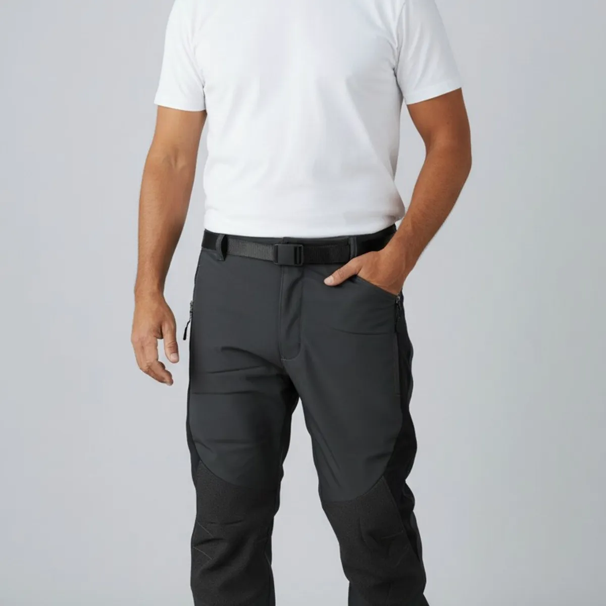 BLUE MOUNTAIN - Pantalón Softshell Hombre Impermeable Para Nieve