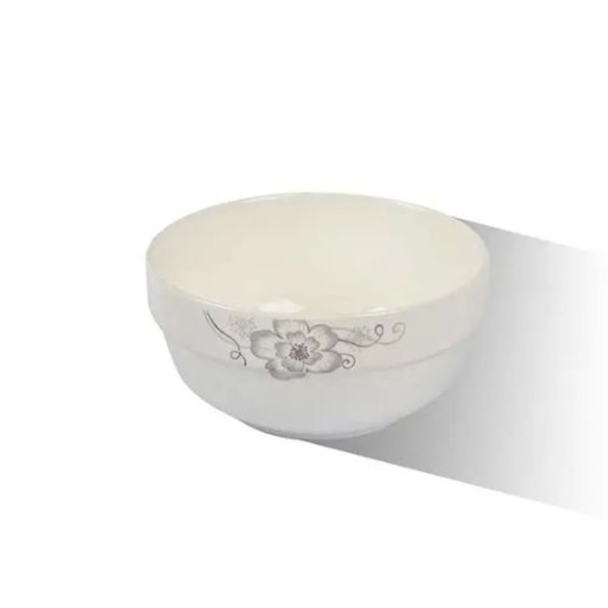 GENERICO - TAZÓN DE CERÁMICA DISEÑO FLORAL 15CM