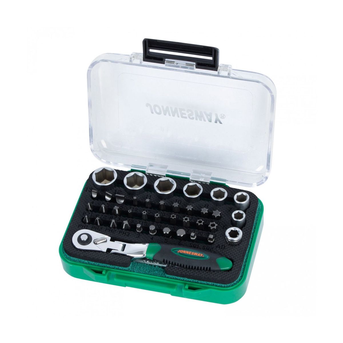 JONNESWAY - Juego de Dados Mini de 1/4" Jonnesway - 40 Piezas