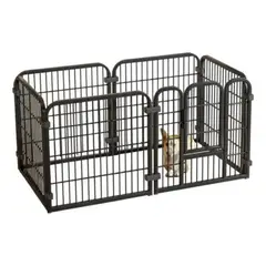 PELUDINES - Corral Para Mascotas Jaula De Perros Gato Valla 6 Paneles