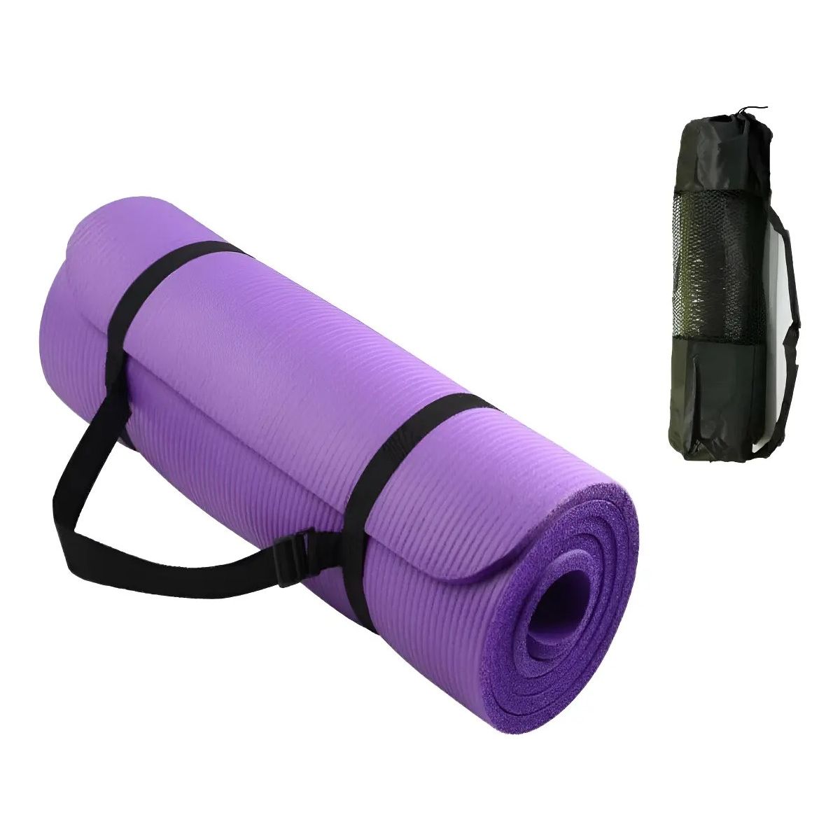 GENERICO - Mat Yoga Colchoneta Deporte 15mm + Correa + Bolso Transporte Labg