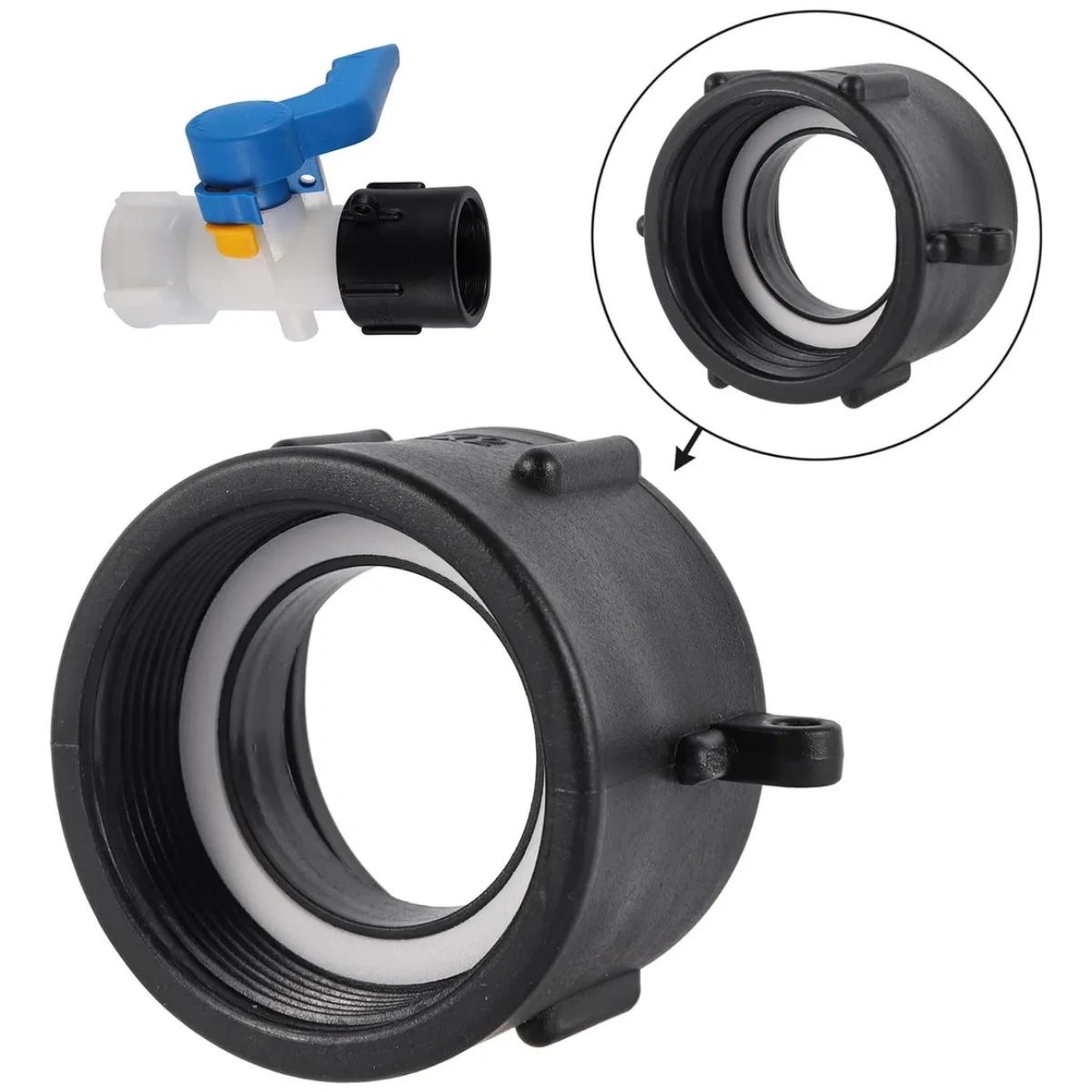 Adaptador S60x6 Ibc O Bidón Con Salida 2 Pulgada 60mm, marca GENERICO - Foto 2
