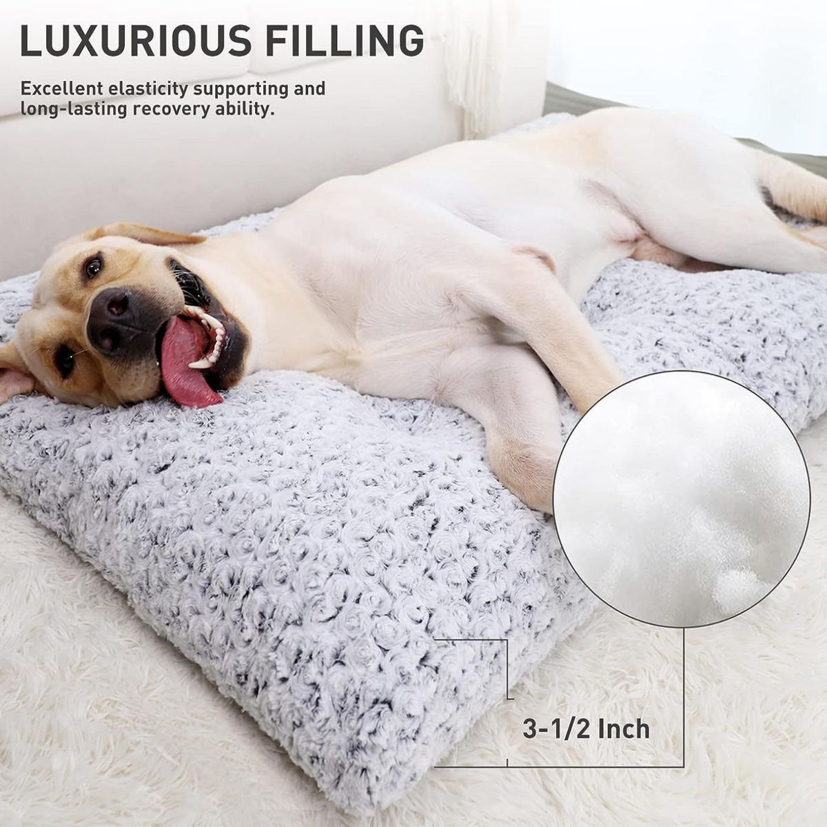 KINDA NICE - Colchón Cama Para Perros Y Gatos Base Antideslizant Xl