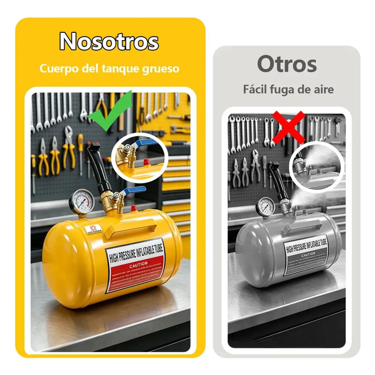 VIDA BUENAS - Herramienta Para Inflar Neumáticos 5 Galones Neumático
