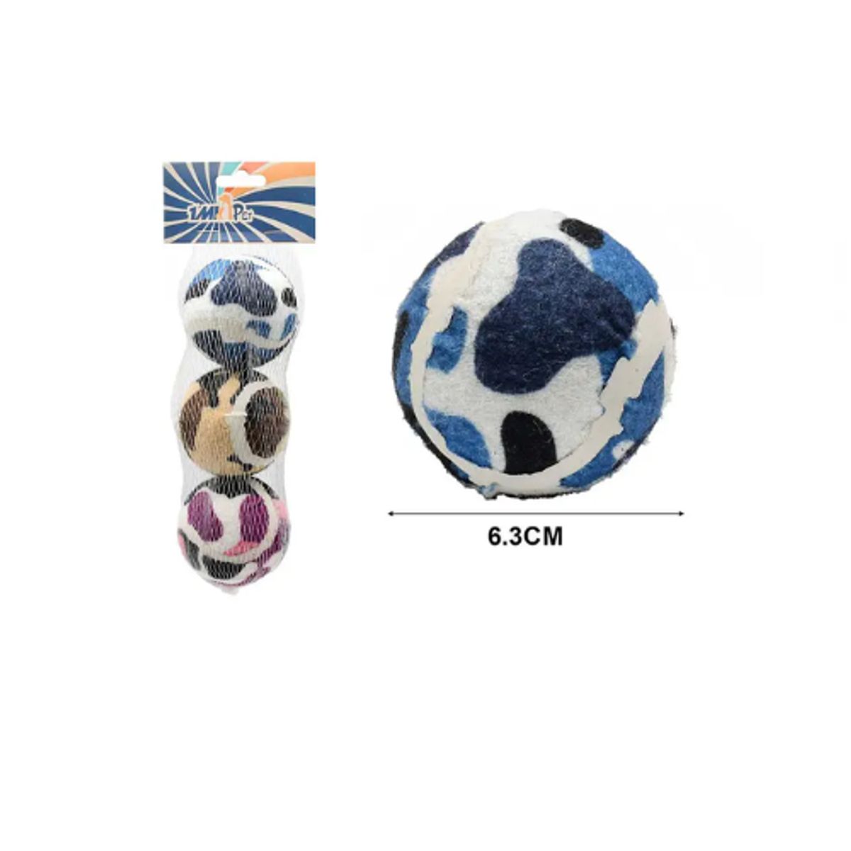 GENERICO - Pelotas De Juguete Para Perros 2pcs 6.3cm