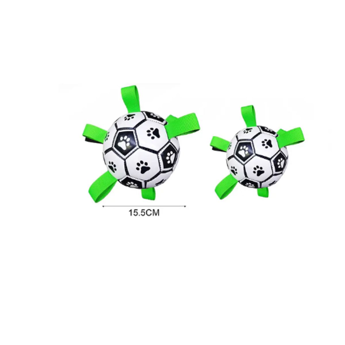 GENERICO - Pelota De Fútbol Interactiva Para Perros Con Correas 15.5cm