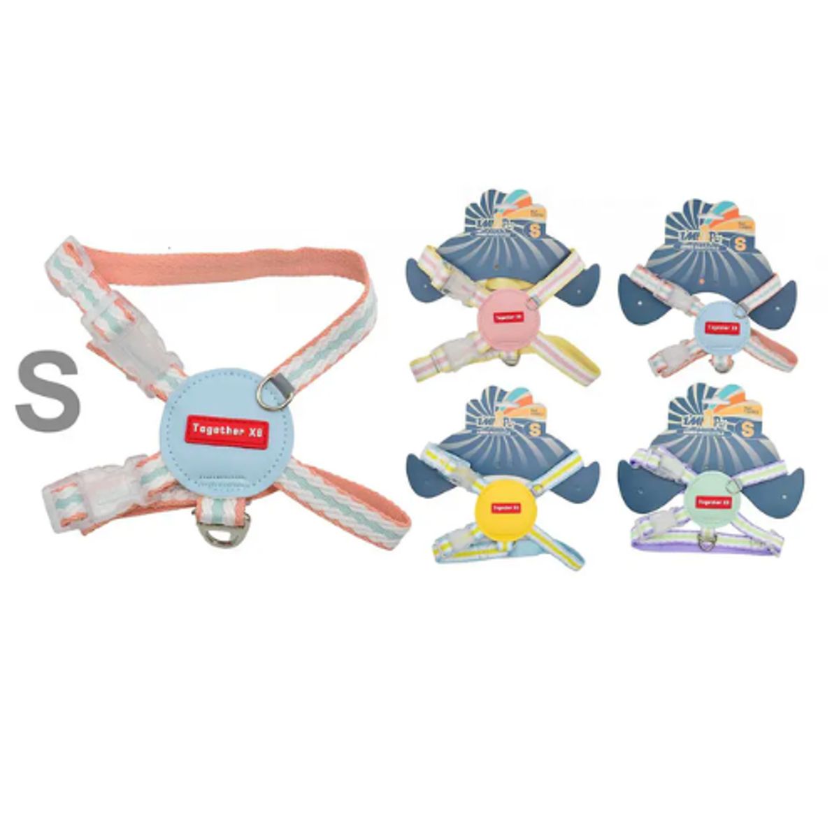 GENERICO - Arnes Para Mascotas Ajustable Multicolor Talla S