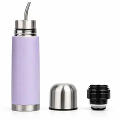 BAZUCA - Termo Mate Acero Inoxidable 2 en1 Botella Termica Tawo 750 Ml Lila