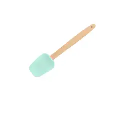 GENERICO - Cuchara De Silicona Con Mango De Madera 34cm