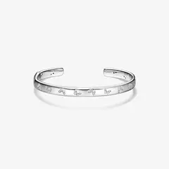 HEFANG - Pulsera Con Icono De Mariposa Circonitas Plata 925 Ajustable