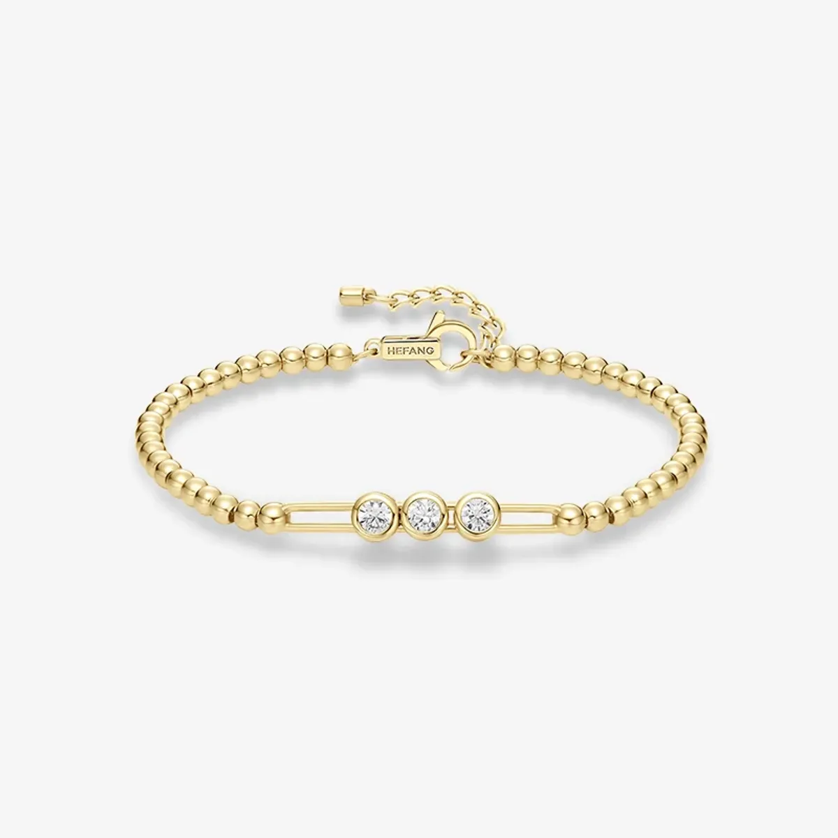 GENERICO - Pulsera Hefang De Mini Galletas Circonitas Dorada Mujer Joyería Regalo