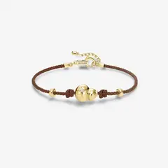 GENERICO - Pulsera Hefang De Cordón De Calabaza Circonitas Plata 925 Mujer Regalo
