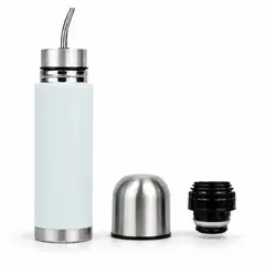 BAZUCA - Termo Mate Acero Inoxidable 2 en1 Botella Termica Tawo 750 Ml Celeste
