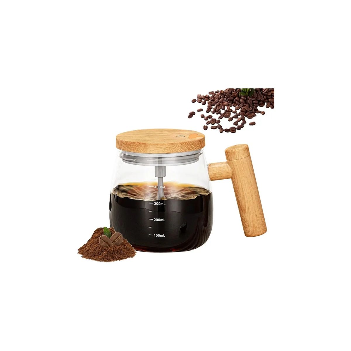GENERICO - Tazon Mezclador Electrico Taza Capuchino Mug Recargable