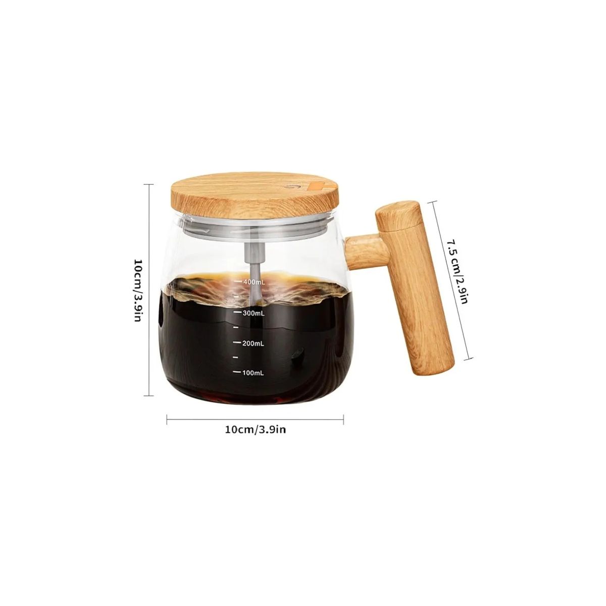 GENERICO - Tazon Mezclador Electrico Taza Capuchino Mug Recargable