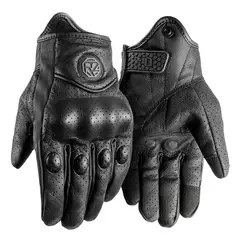 GENERICO - Guantes de Moto Cuero Perforado Touch ORZ