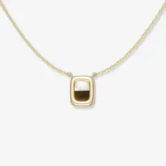 GENERICO - Collar Hefang De Capuchino Plata 925 Dorada Mujer Joyería Elegante