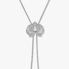 GENERICO - Collar Hefang Flor De Orquídeas Circonitas Mujer Joyería Elegante Moda