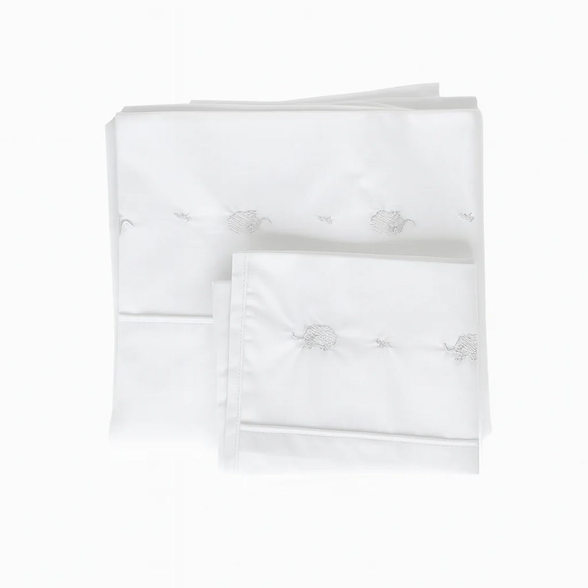 SIMPLE GRACIA - Set Sábanas Cuna Elefante 140x70 100% Algodón 300 Hilos 3 Piezas Simple Gracia