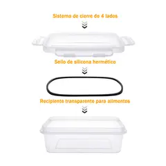 ESHOPANGIE - Set 24 Recipientes Contenedores Herméticos Taper De Alimento