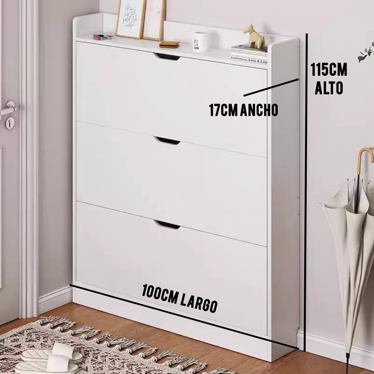 GENERICO - ZAPATERO ORGANIZADOR COLOR BLANCO