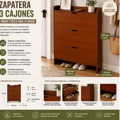 GENERICO - ZAPATERO ORGANIZADOR DISEÑO MADERA