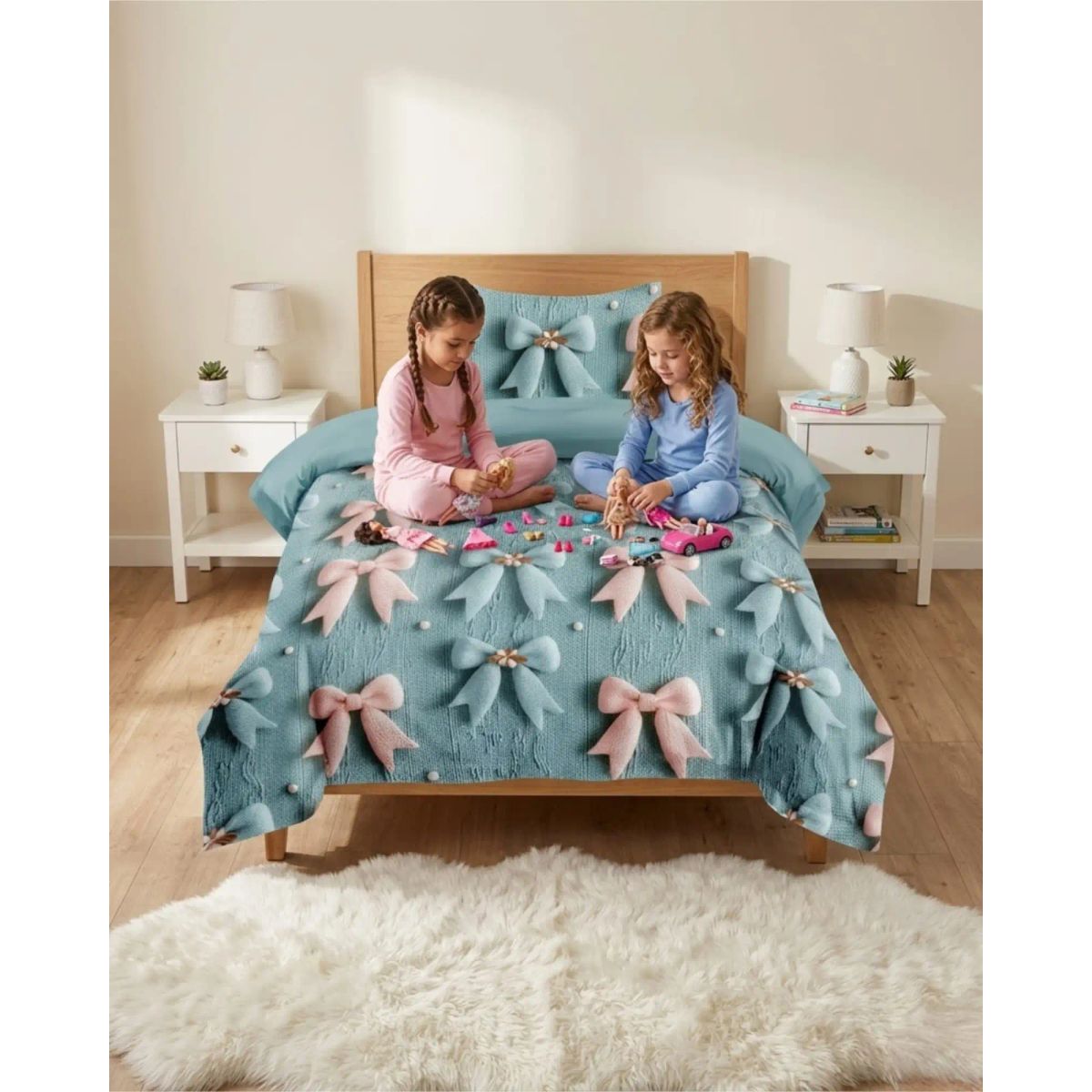GENERICO - Quilt Cubrecamas Ligero Verano Efecto 5D Con Fundas Plaza y Media