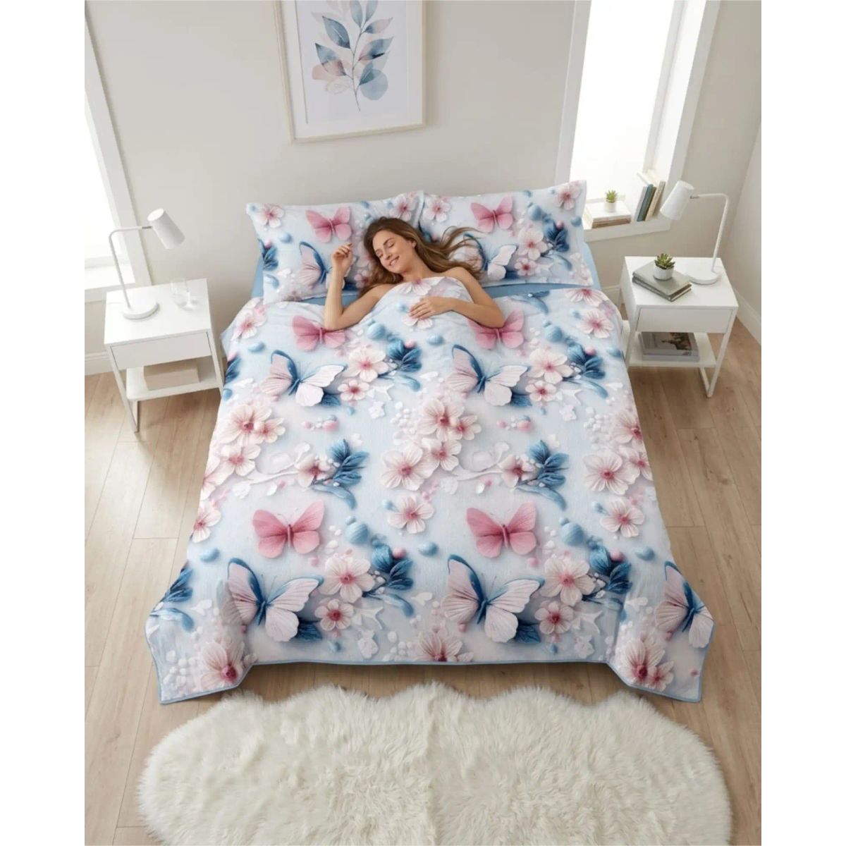 GENERICO - Quilt De Verano 5D Cubrecama Ligero Transpirable King
